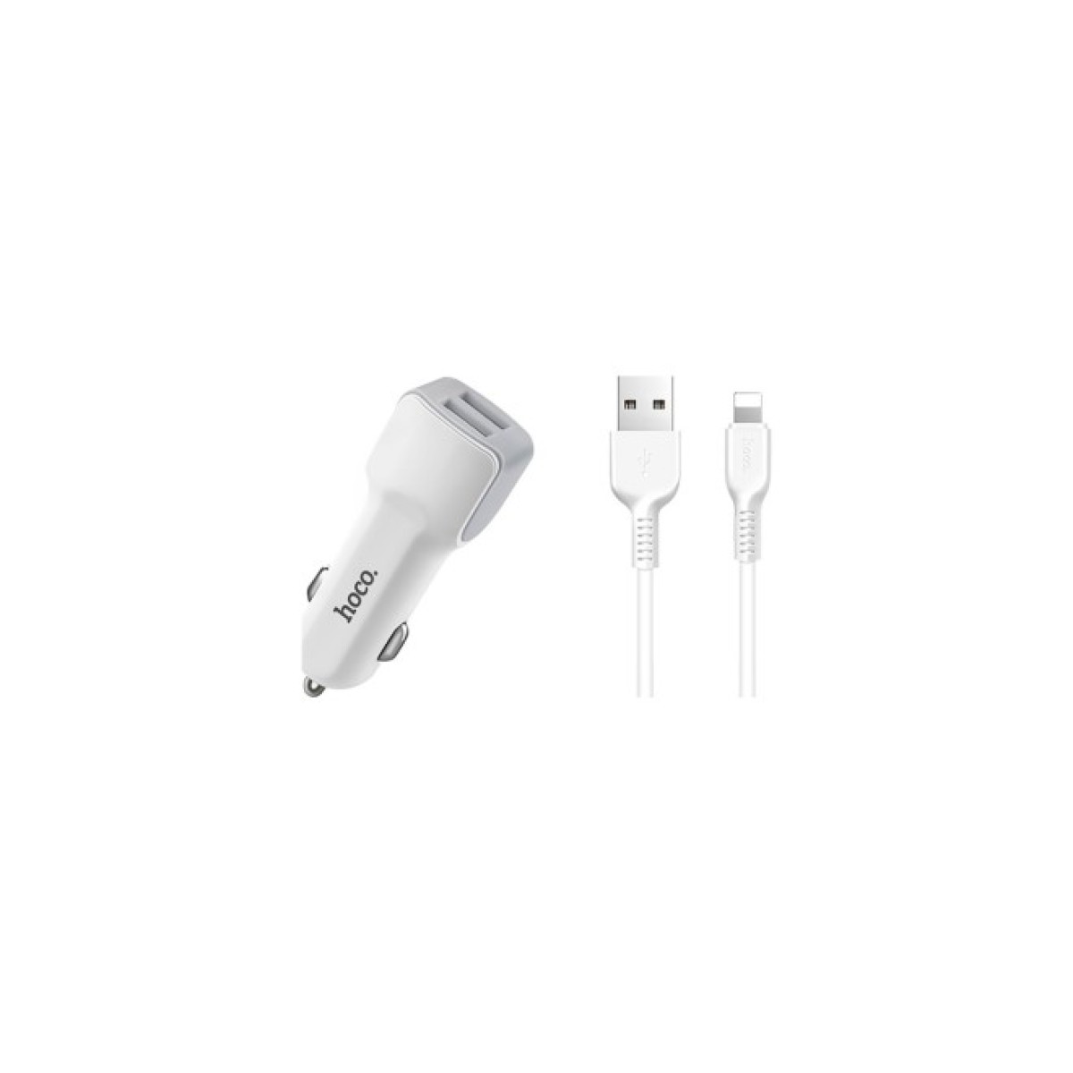 Зарядний пристрій HOCO Z23 2xUSB White (6957531078012) 98_98.jpg - фото 1