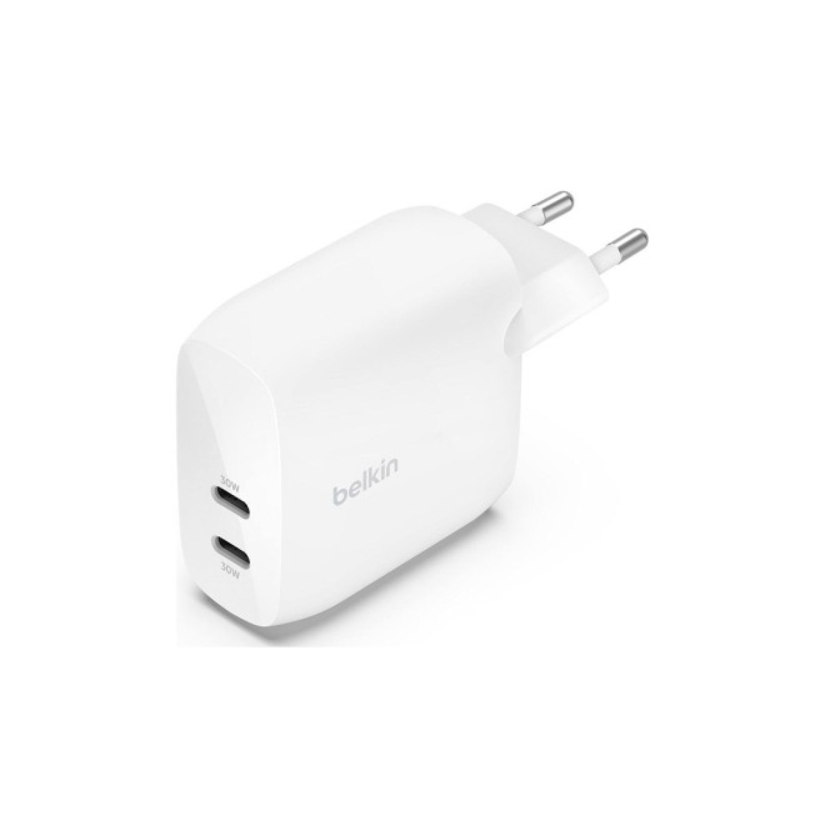 Зарядний пристрій Belkin 30W 2хUSB-С PD PPS white (WCB010VFWH) 98_98.jpg - фото 1