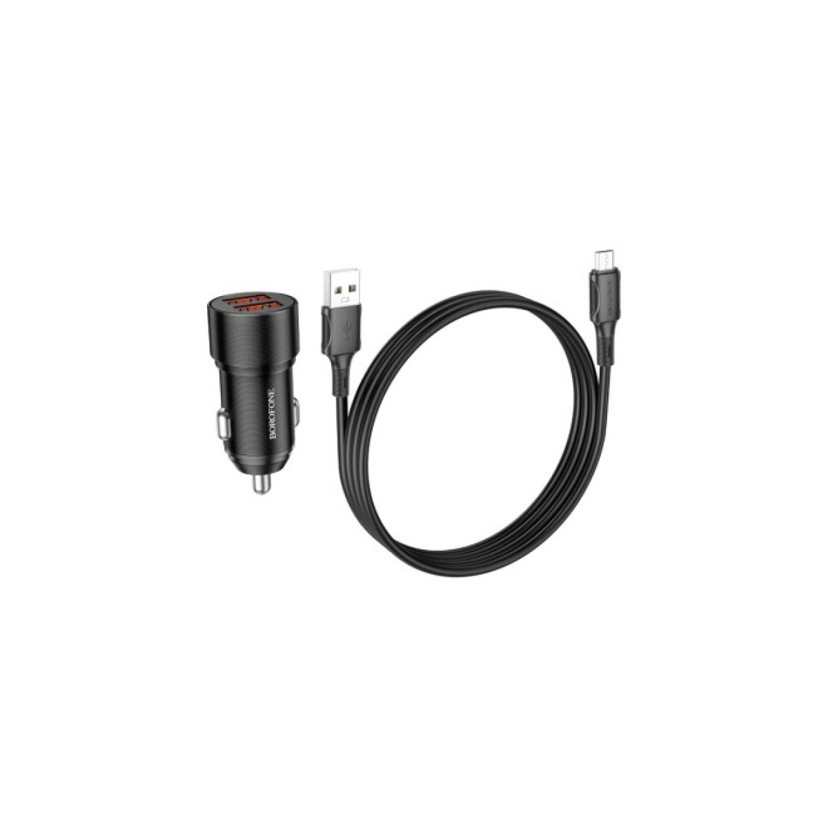 Зарядний пристрій BOROFONE BZ19B charger set (Micro) 2 x USB Black (6941991101502) 98_98.jpg - фото 1