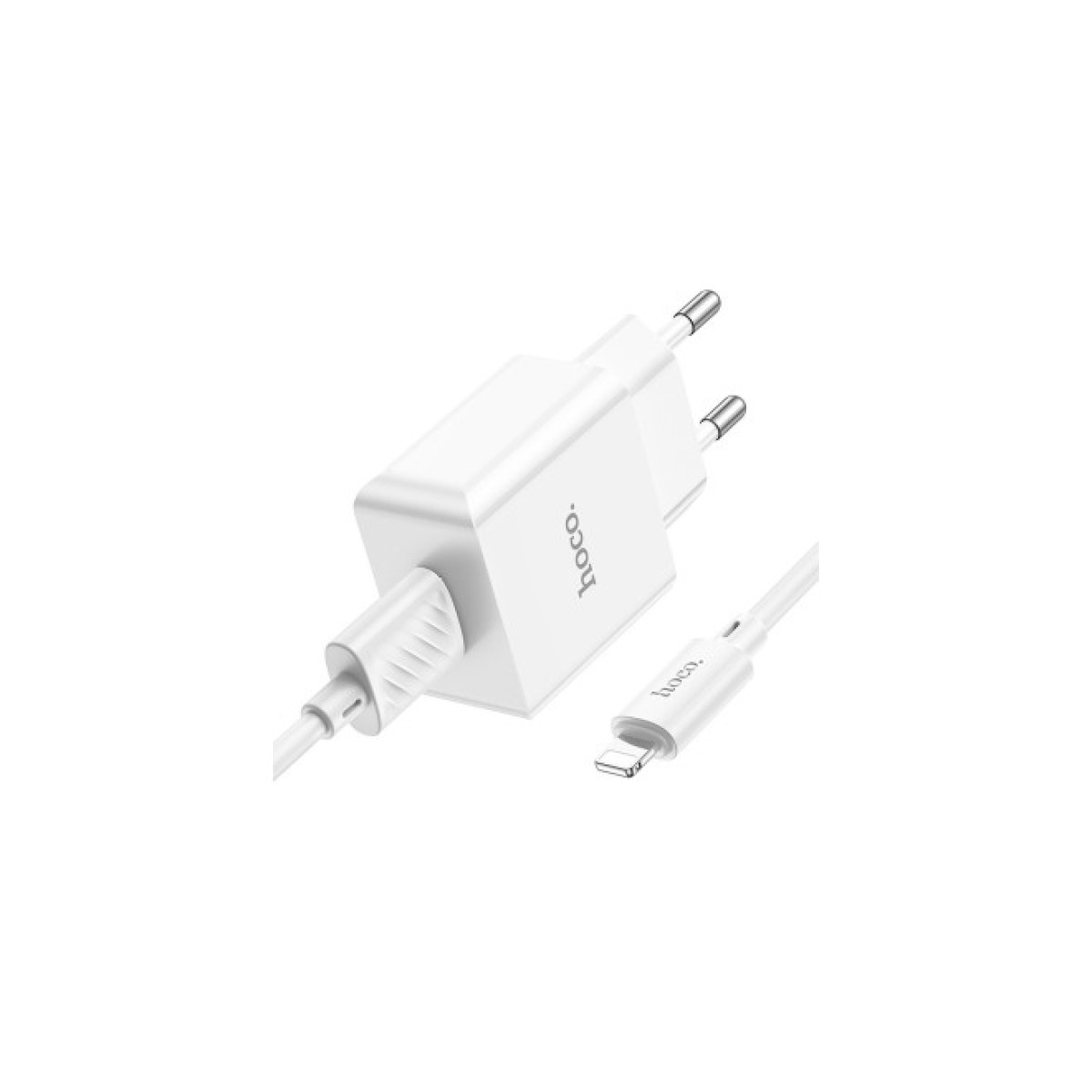 Зарядний пристрій HOCO C106A charger set(iP) White (6931474783899) 98_98.jpg - фото 2