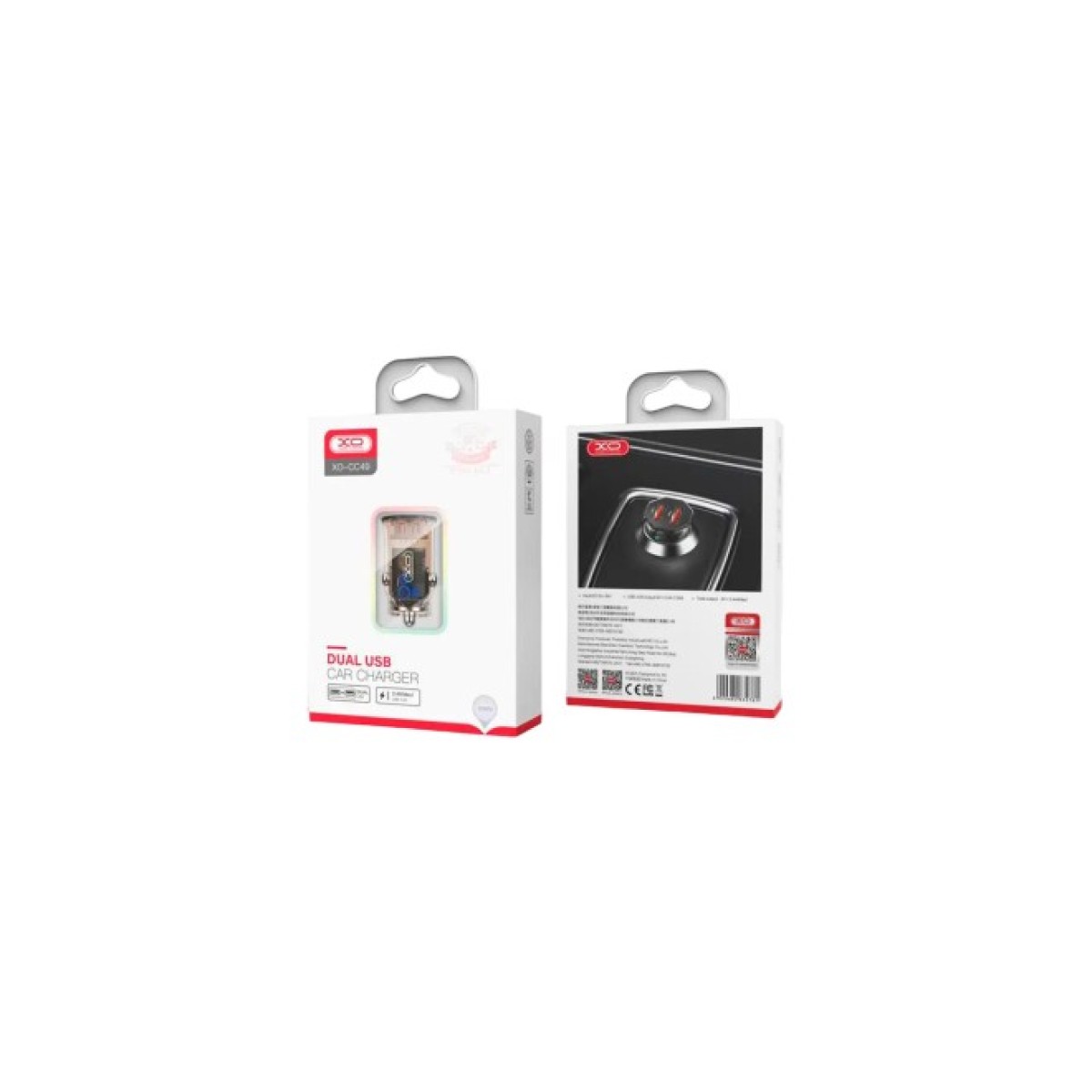 Зарядное устройство XO CC49 2USB 2.4A (Black/Brown) (XO-CC49) 98_98.jpg - фото 3