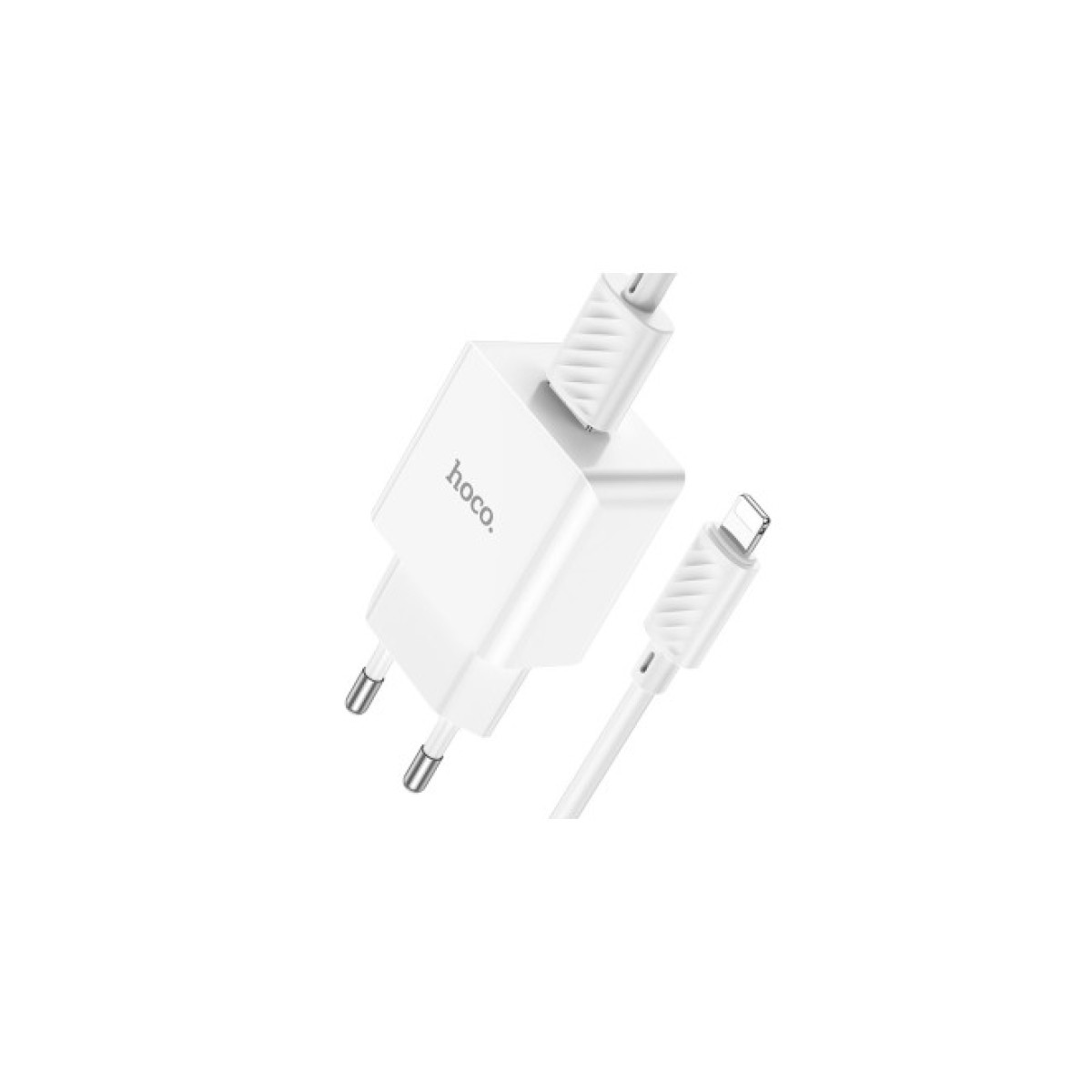 Зарядний пристрій HOCO C106A charger set(iP) White (6931474783899) 98_98.jpg - фото 5