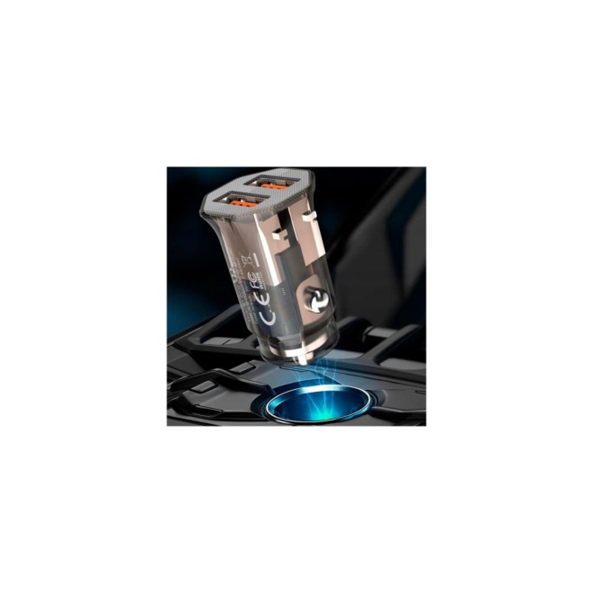 Зарядное устройство XO CC49 2USB 2.4A (Black/Brown) (XO-CC49) 98_98.jpg - фото 4