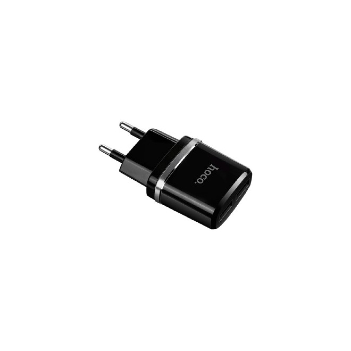 Зарядное устройство HOCO C12 Smart dual USB charger Black (6957531063094) 98_98.jpg - фото 4