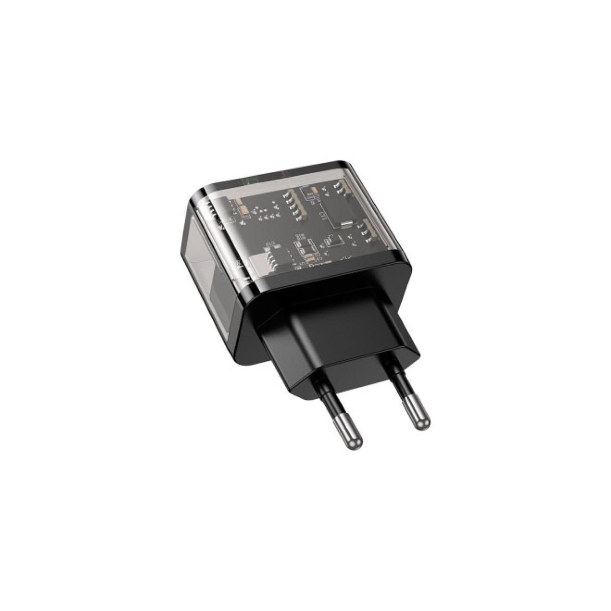 Зарядное устройство HOCO N34 Dazzling dual-port Black (6931474799166) 98_98.jpg - фото 2