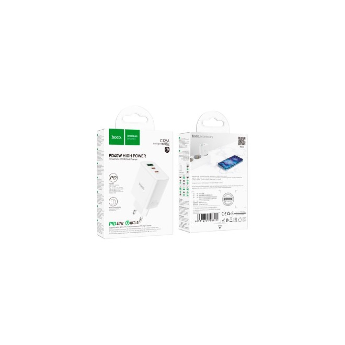 Зарядное устройство HOCO C126A Pure White (6931474798725) 98_98.jpg - фото 4