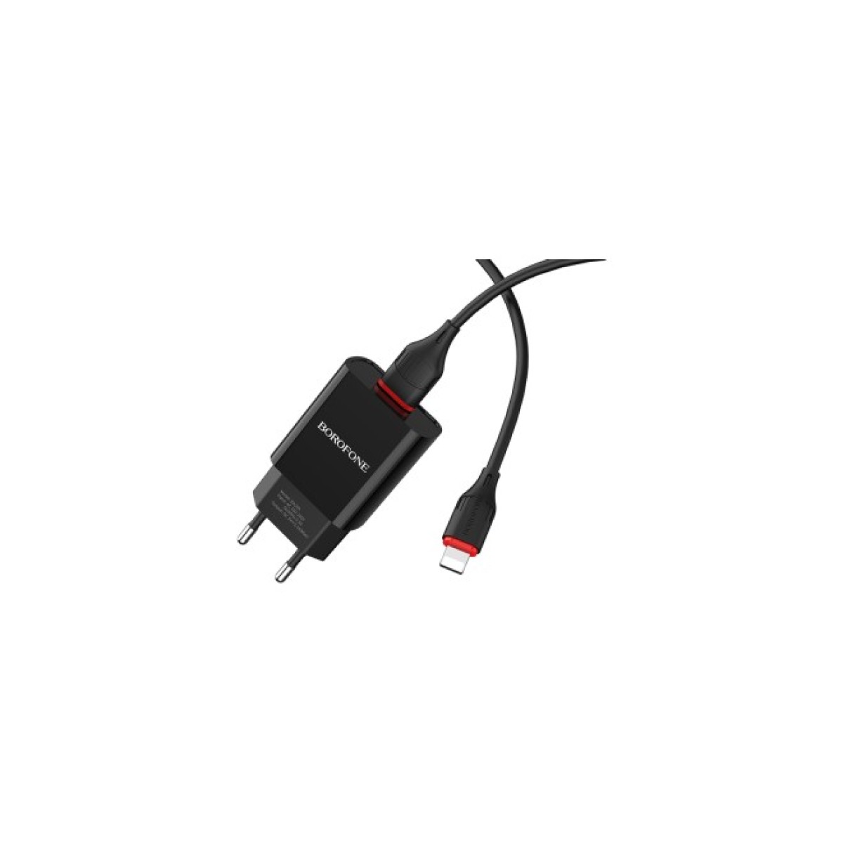 Зарядное устройство BOROFONE BA20A Sharp charger set(Lightning) Black (BA20ALB) 98_98.jpg - фото 4