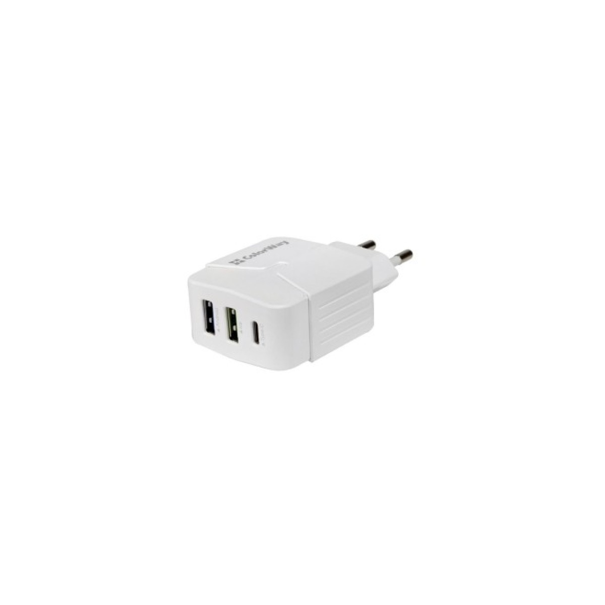 Зарядний пристрій ColorWay 2USB + Type-C 3.4A white (CW-CHS005-WT) 98_98.jpg - фото 3