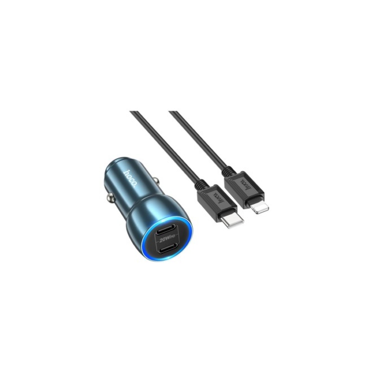 Зарядное устройство HOCO Z48 Tough Type-С/Type-C Sapphire Blue (6931474795021) 98_98.jpg - фото 1
