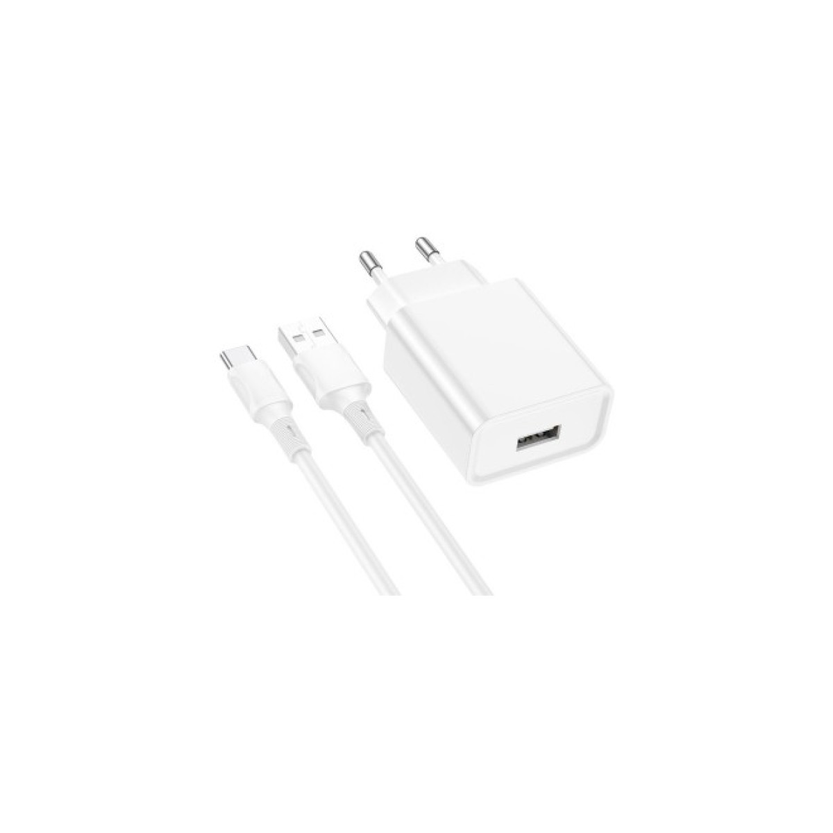 Зарядное устройство BOROFONE BA74A Aspirer single port charger set(Type-C) White (BA74ACW) 98_98.jpg - фото 5