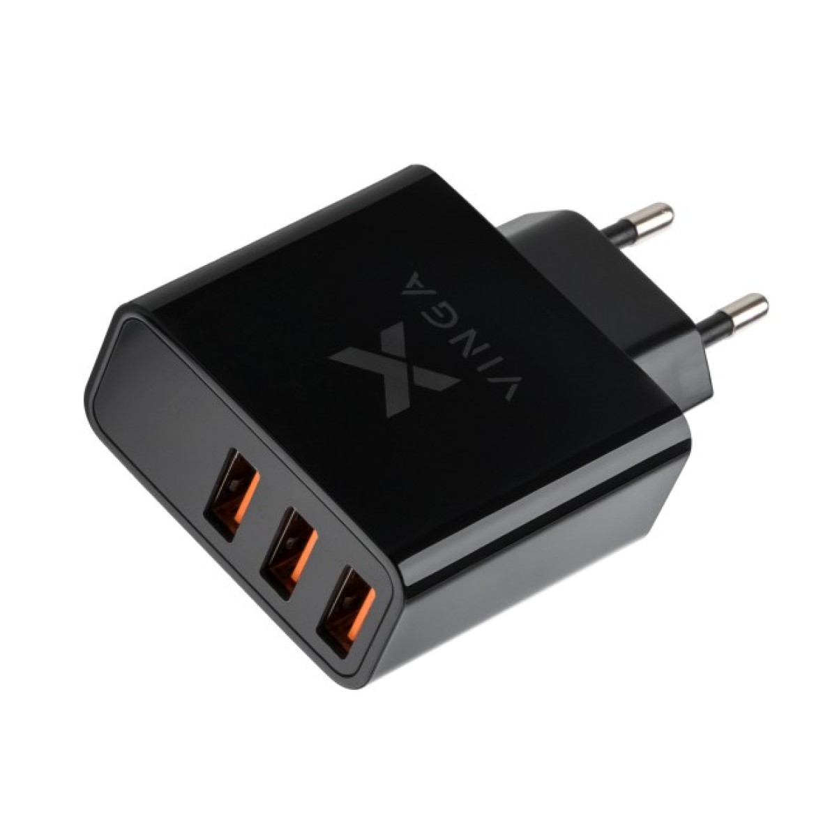 Зарядное устройство Vinga 3 Port Display Wall Charger 17W Max (VWCAAADBK) 98_98.jpg - фото 4