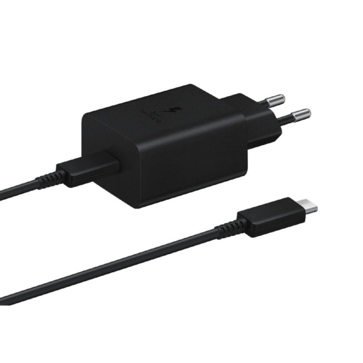 Зарядний пристрій Samsung 45W Compact Power Adapter (w C to C Cable) Black (EP-T4510XBEGRU) 98_98.jpg - фото 1