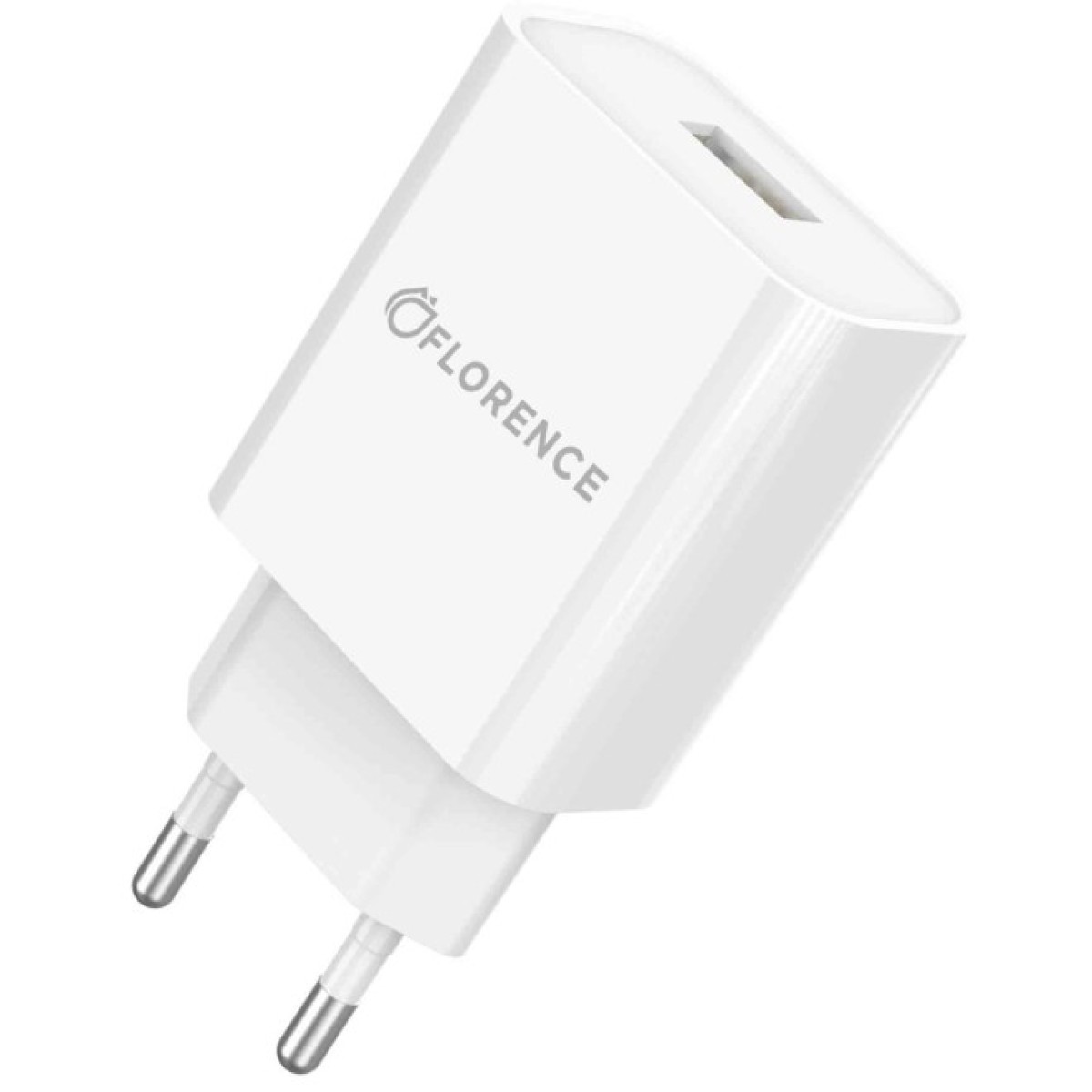 Зарядний пристрій Florence 1USB 2A + Lightning cable white (FL-1020-WL) 98_98.jpg - фото 3