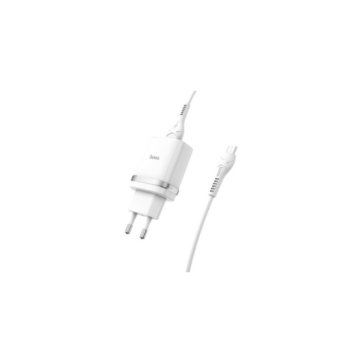Зарядное устройство HOCO C12Q Smart QC3.0 charger set(Micro) White (6931474716286) 98_98.jpg - фото 2