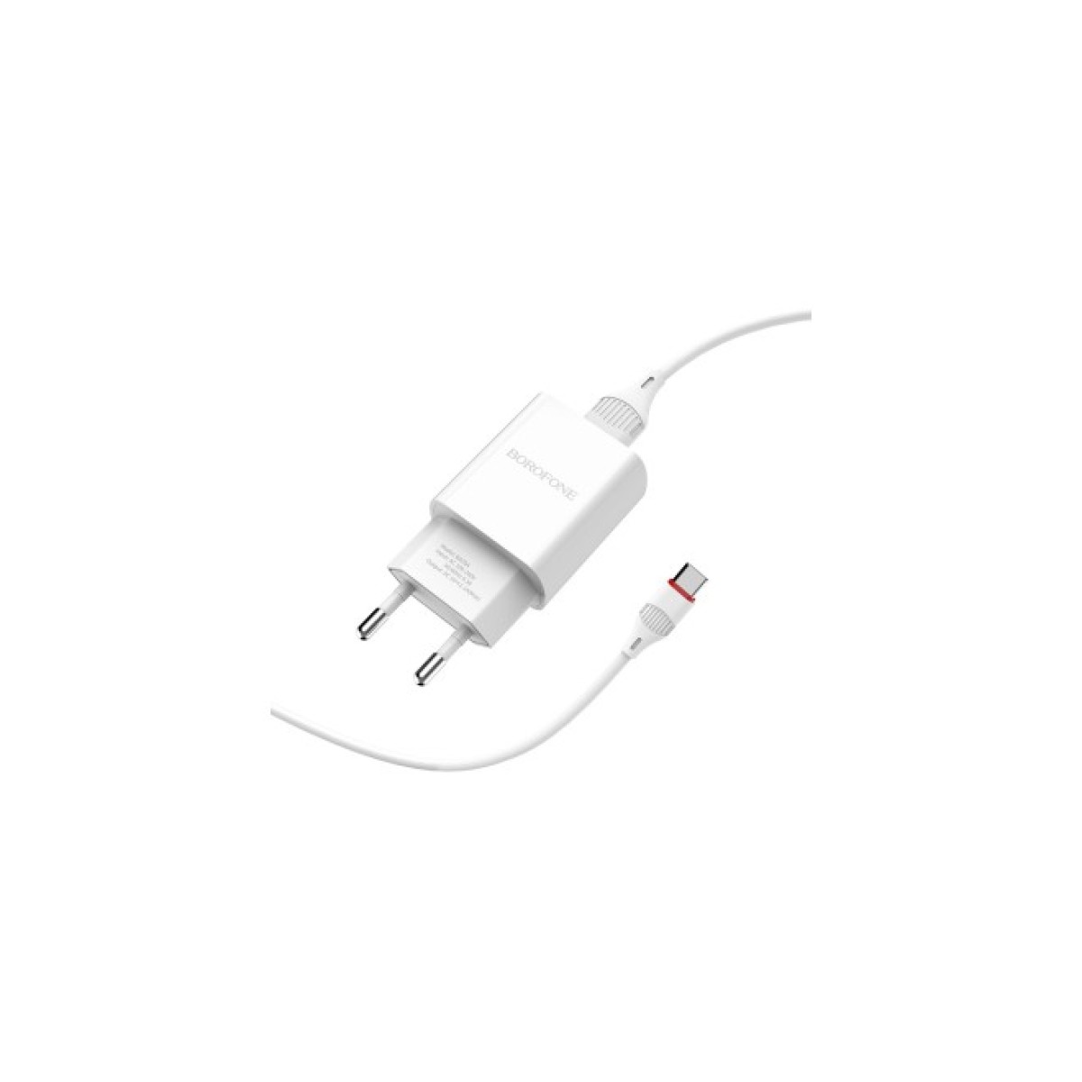 Зарядное устройство BOROFONE BA20A Sharp single port charger set(Type-C) White (BA20ACW) 98_98.jpg - фото 7