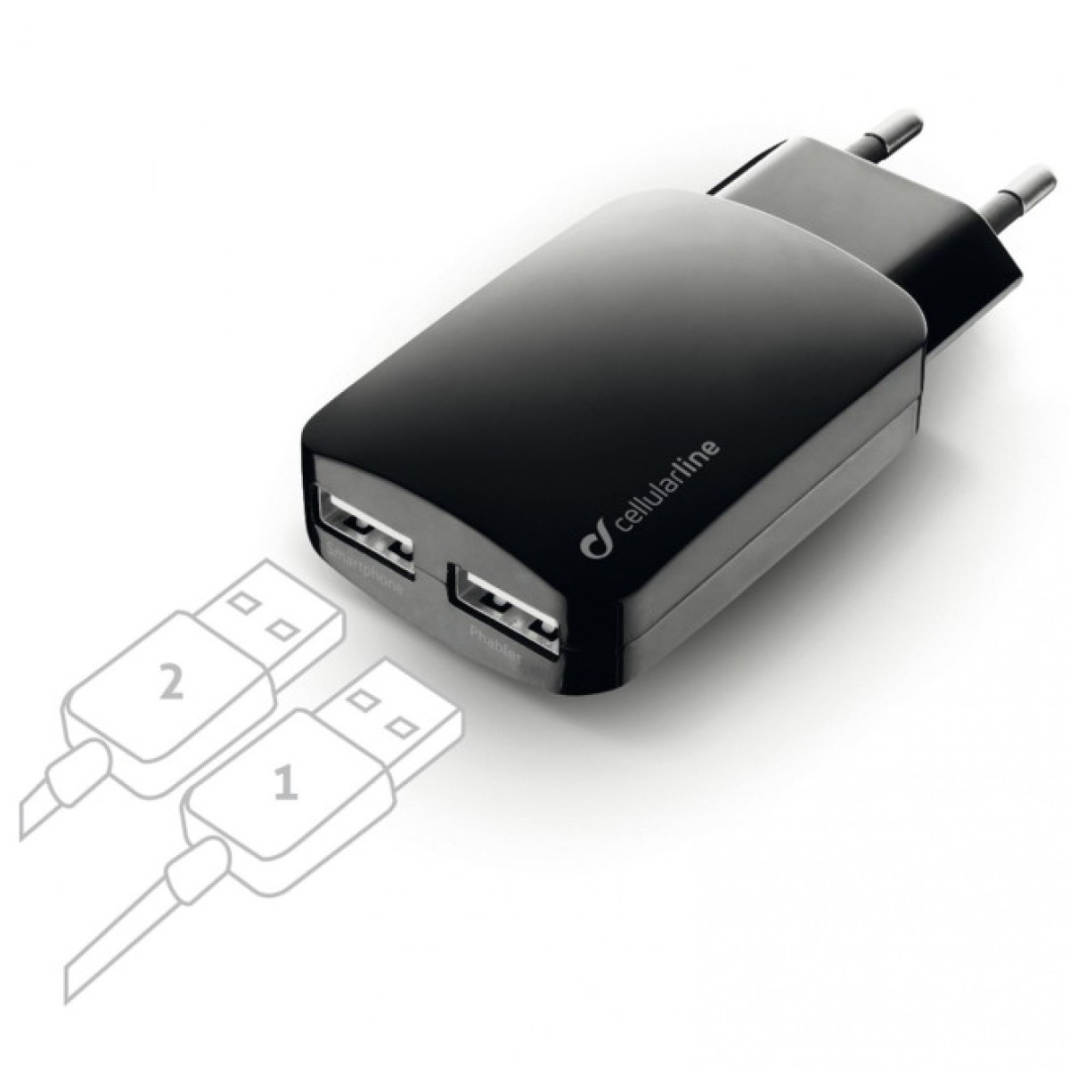 Зарядний пристрій 2*USB 3,1A Cellularline (ACHUSBMOBILEDUAL3A) 256_256.jpg