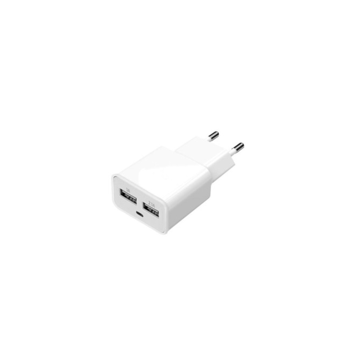 Зарядний пристрій Florence 2*USB, 2.0A + cable Lightning white (FW-2U020W-L) 256_256.jpg