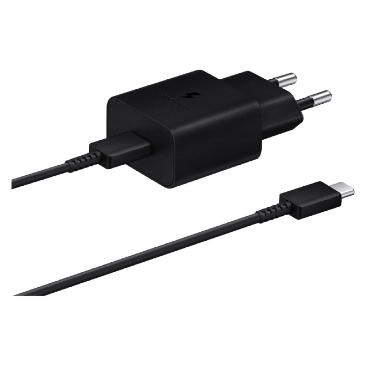 Зарядний пристрій Samsung USB-С 15W Black + Cable USB-C 1m (EP-T1510XBEGEU) 98_98.jpg - фото 1