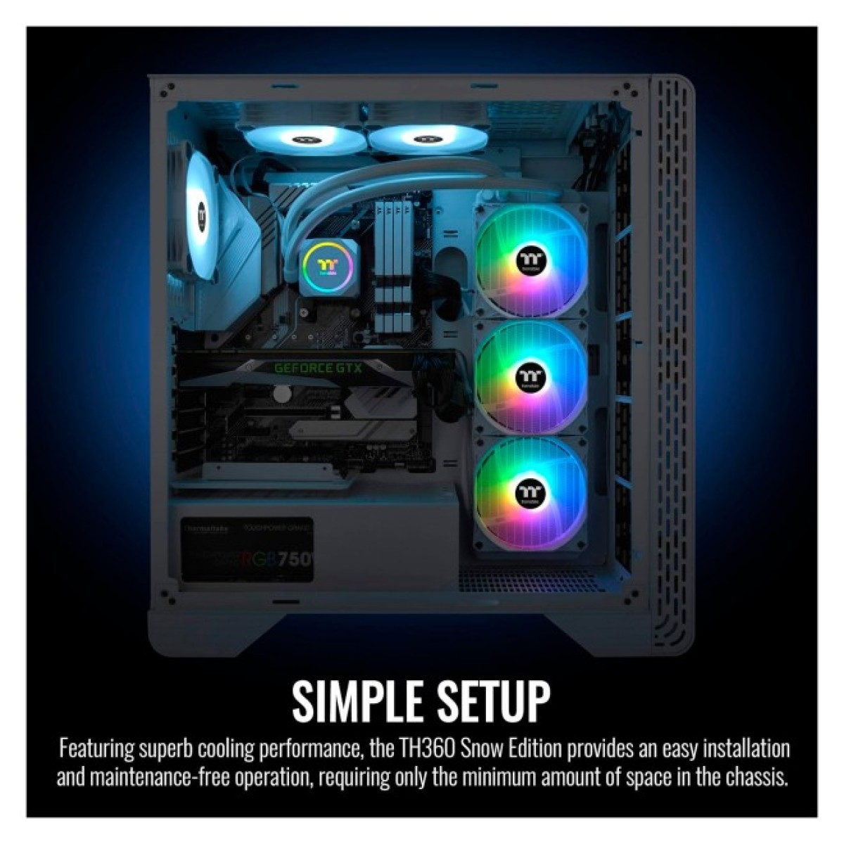 Система жидкостного охлаждения ThermalTake TH360 ARGB Sync Snow Edition (CL-W302-PL12SW-A) 98_98.jpg - фото 2