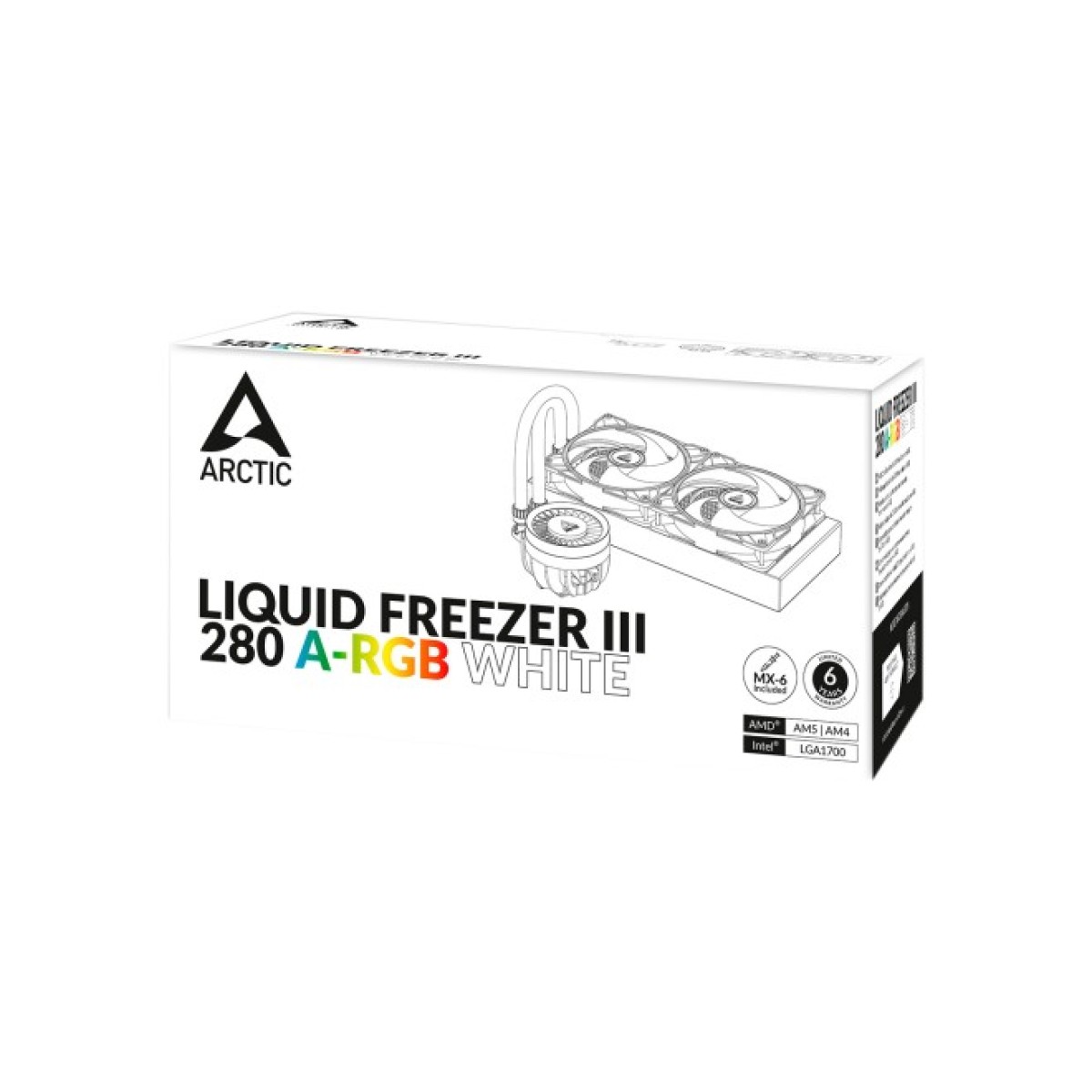 Система рідинного охолодження Arctic Liquid Freezer III - 280 A-RGB White (ACFRE00151A) 98_98.jpg - фото 10