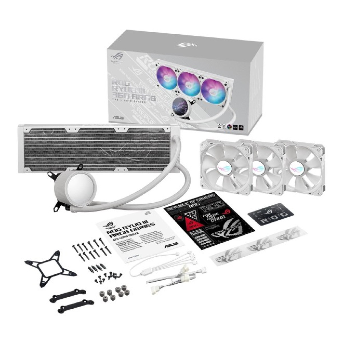 Система рідинного охолодження ASUS ROG-RYUO-III 360-ARGB-WHT (90RC00I2-M0UAY0) 98_98.jpg - фото 2