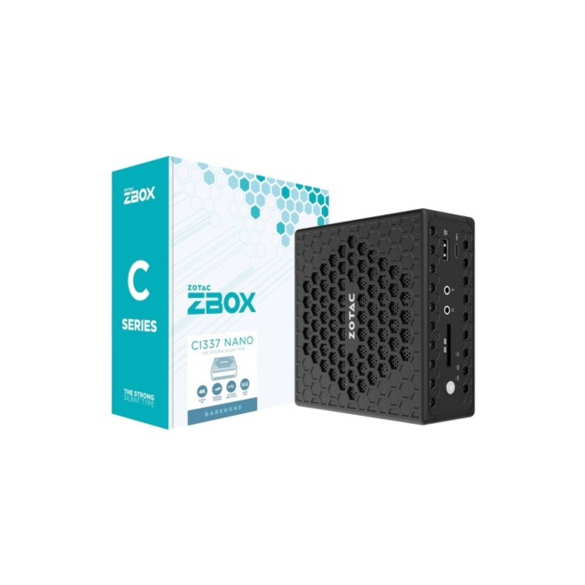 Комп'ютер Zotac CI337 nano / Intel N100, M.2 PCIe 3.0 x1/SATA SSD слот (2242), 2.5" SATA (ZBOX-CI337NANO-BE) 98_98.jpg - фото 6