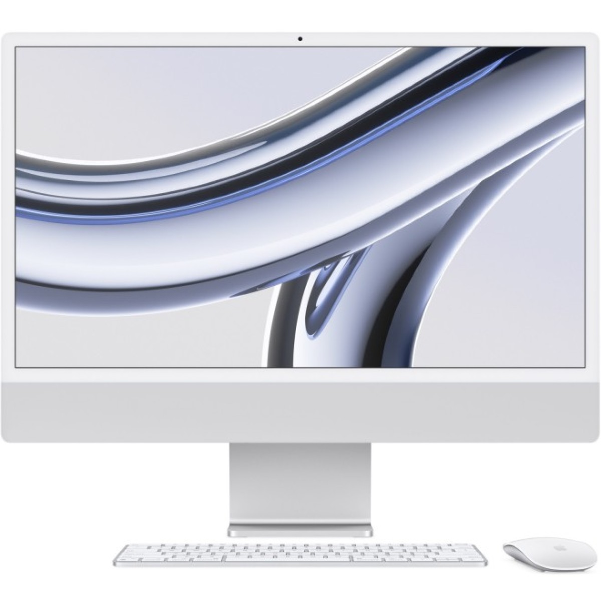 Комп'ютер Apple A2873 24" iMac Retina 4.5K / Apple M3 with 10-core GPU, 512SSD, Silver (MQRK3UA/A) 98_98.jpg - фото 1