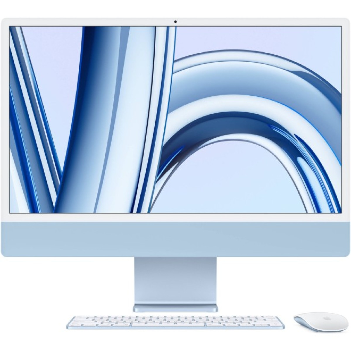 Компьютер Apple A2874 24" iMac Retina 4.5K / Apple M3 with 8-core GPU, 256SSD, Blue (MQRC3UA/A) 98_98.jpg - фото 1