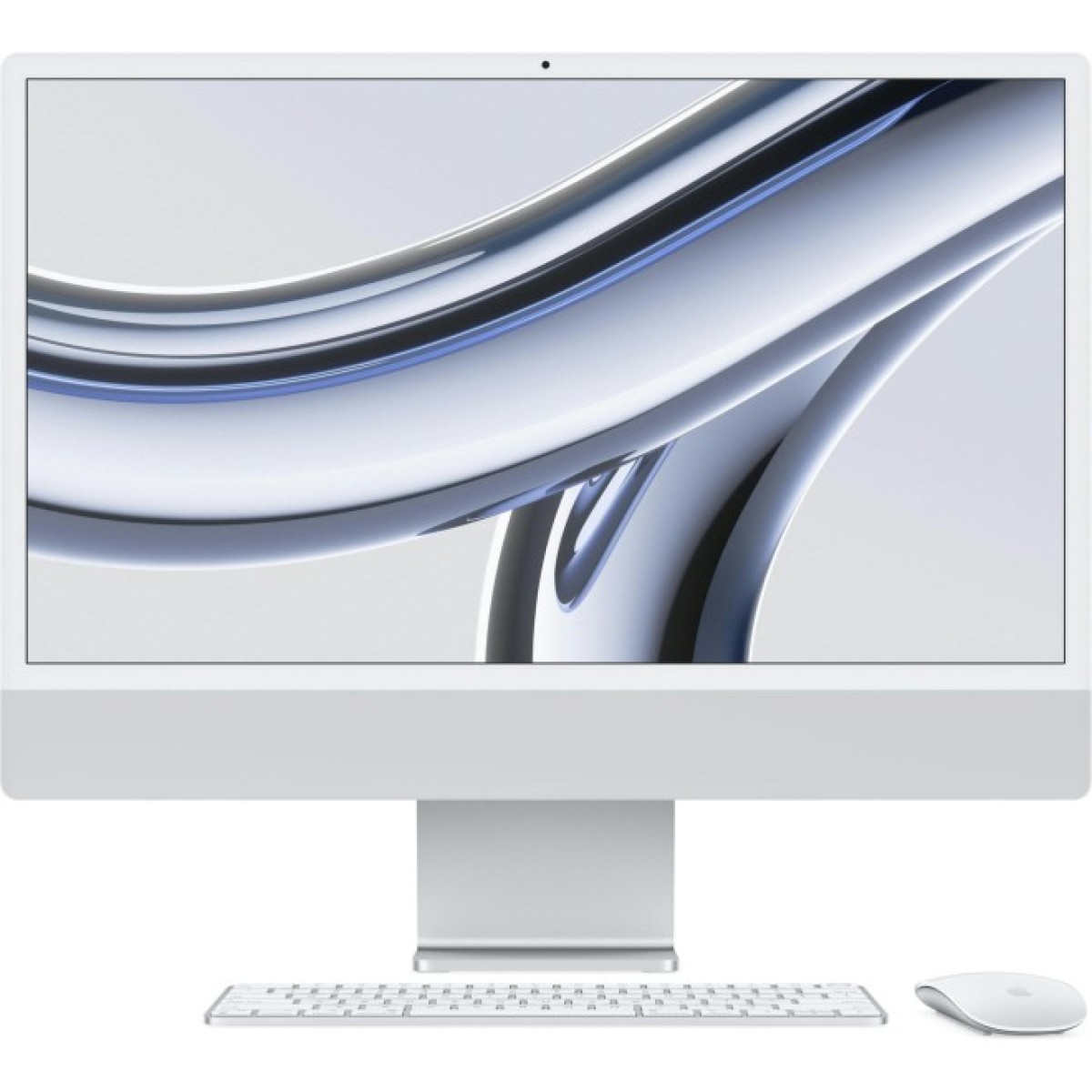 Комп'ютер Apple A2873 24" iMac Retina 4.5K / Apple M3 with 10-core GPU, 256SSD, Silver (MQRJ3UA/A) 98_98.jpg - фото 1