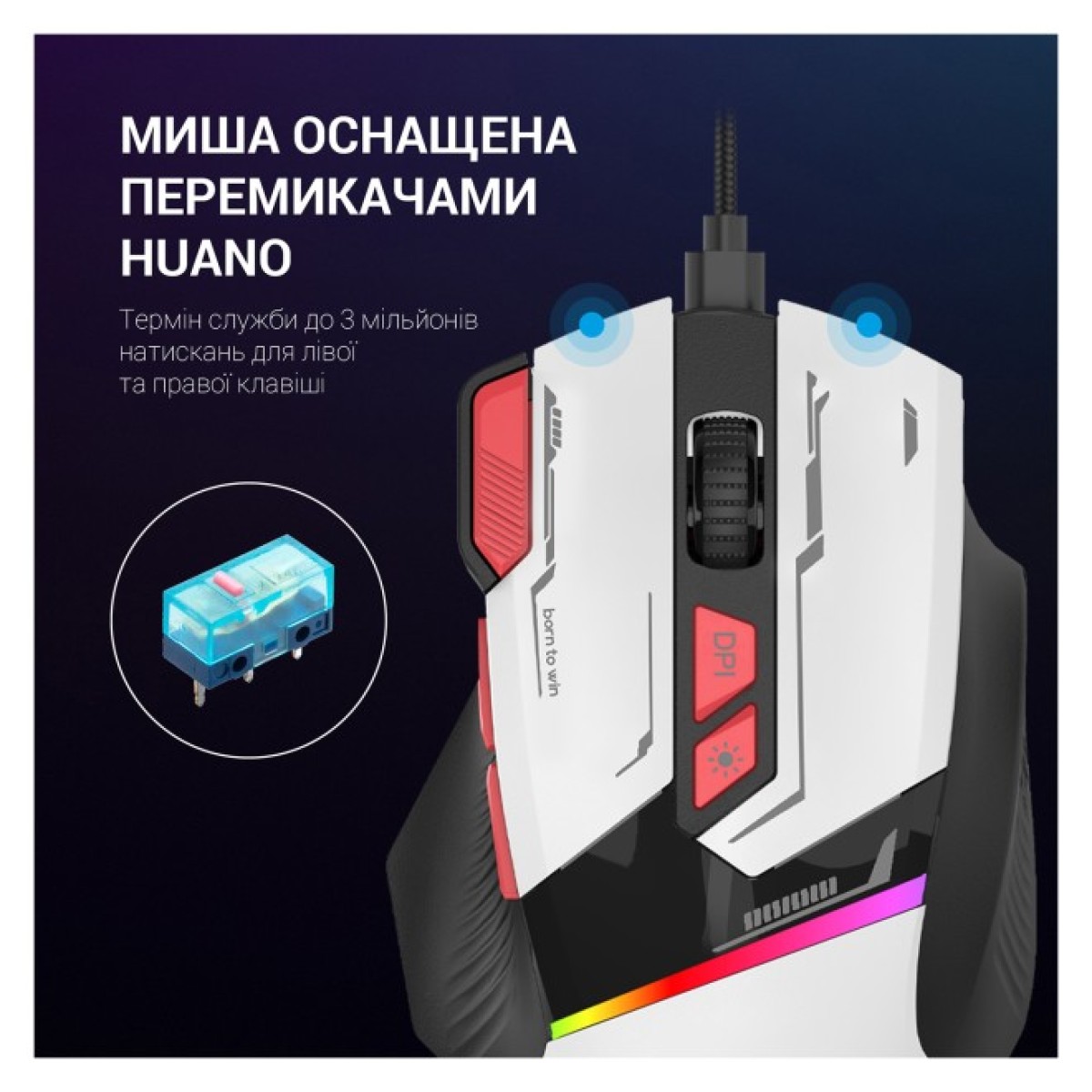 Мышка GamePro GM300W USB White (GM300W) 98_98.jpg - фото 2