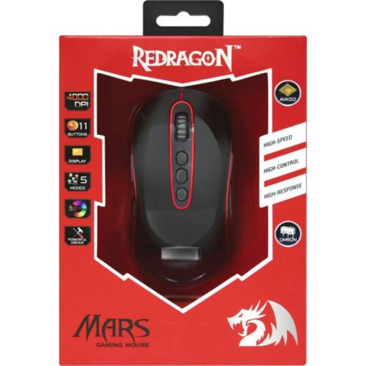 Мышка Redragon Mars TFT USB Black-Red (74846) 98_98.jpg - фото 8