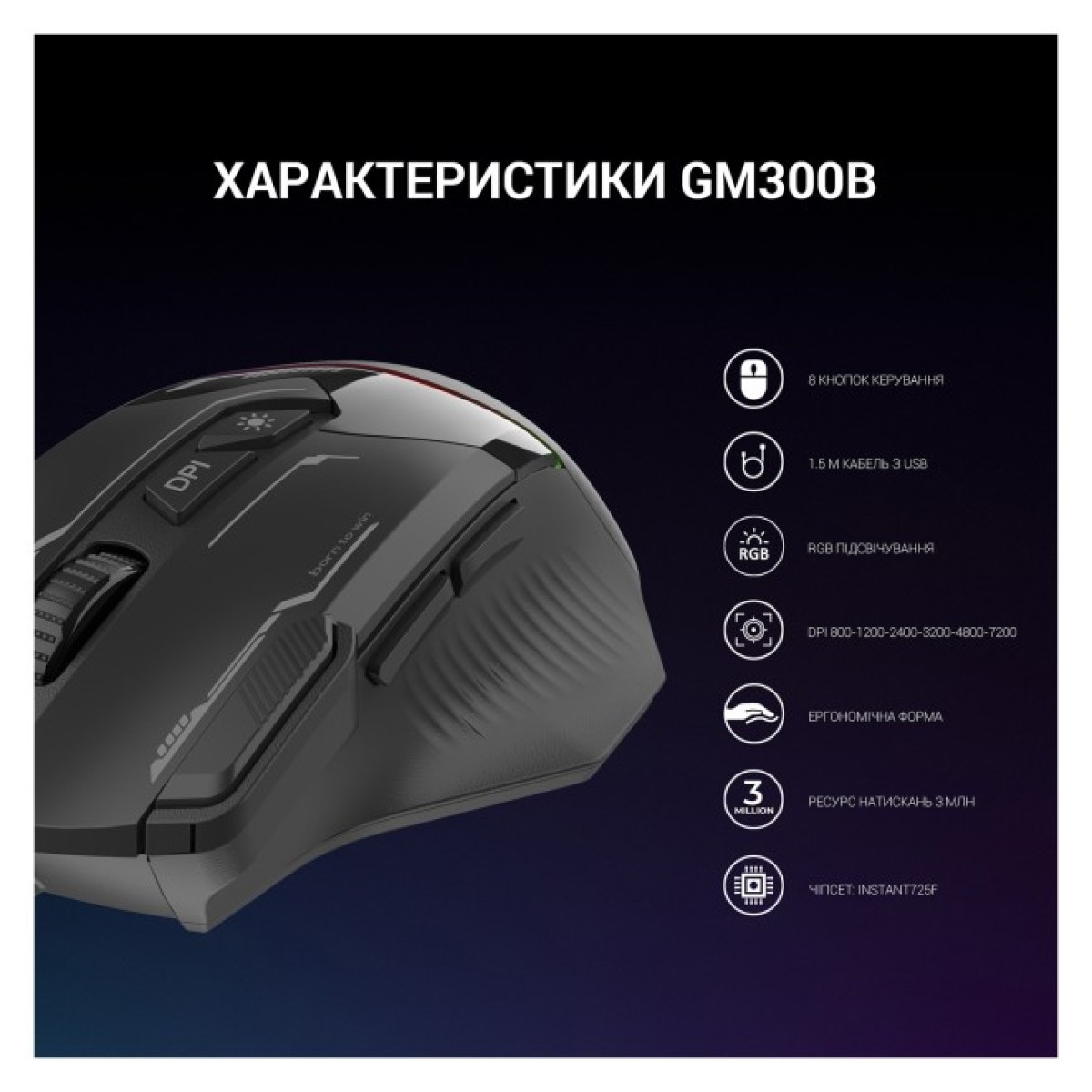 Мышка GamePro GM300B USB Black (GM300B) 98_98.jpg - фото 10