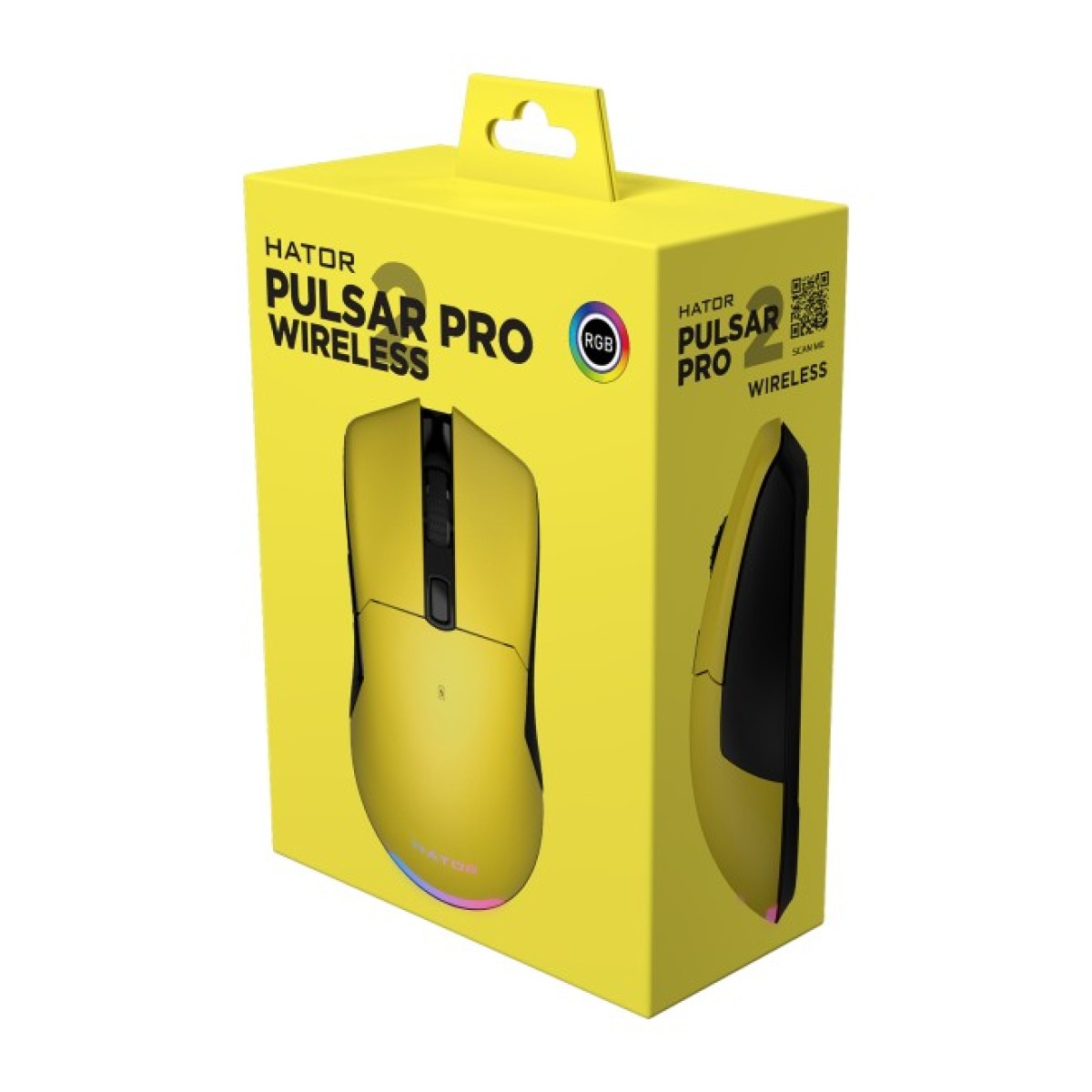 Мишка Hator Pulsar 2 Pro Wireless Yellow (HTM-532) 98_98.jpg - фото 2