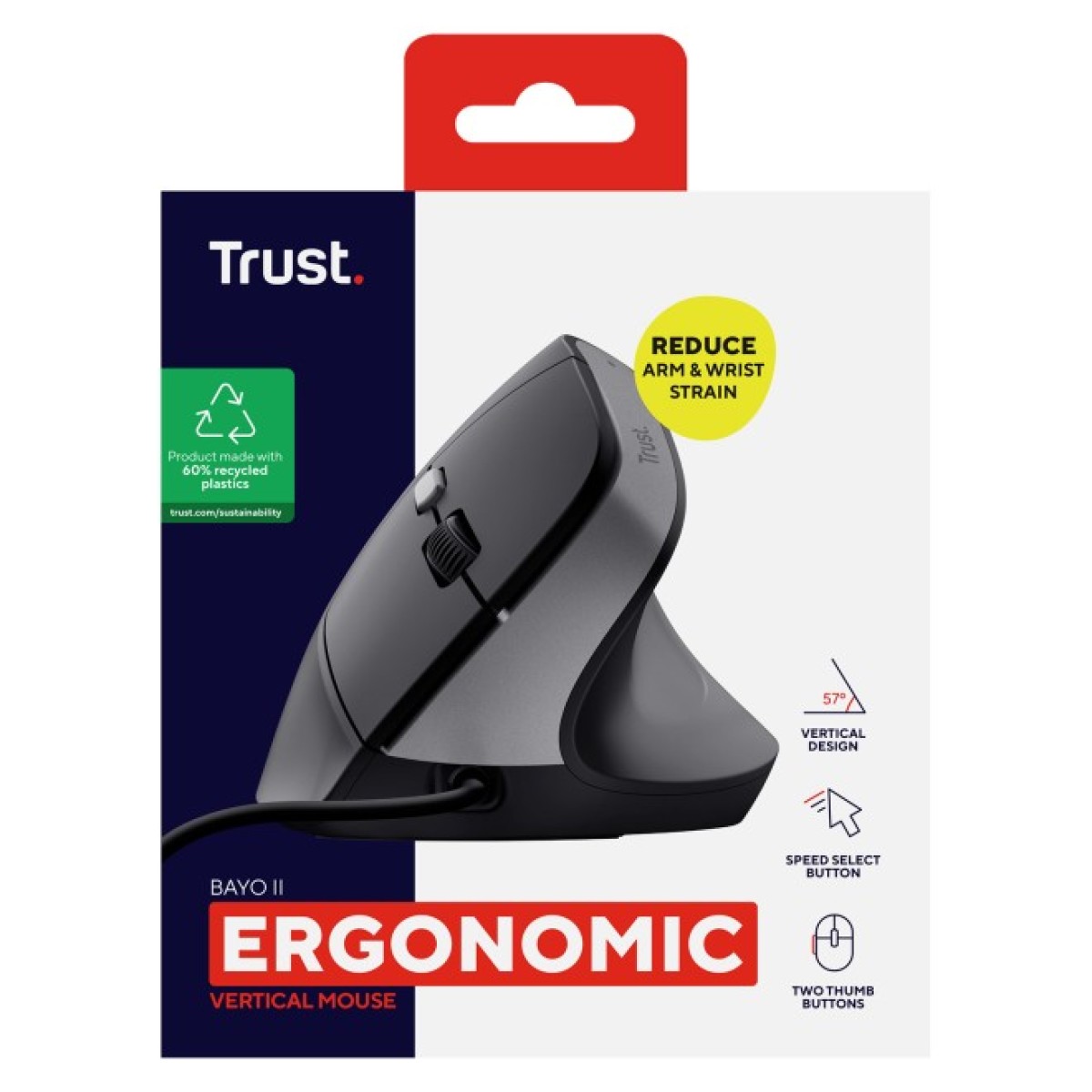 Мышка Trust Bayo II Ergonomic USB Black (25144) 98_98.jpg - фото 8