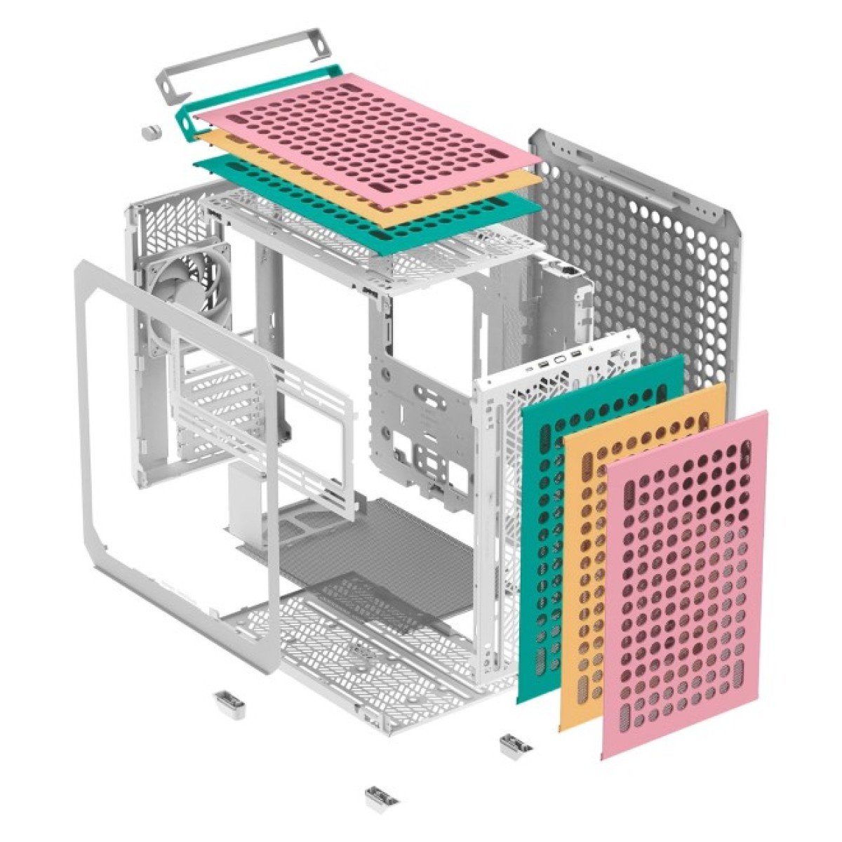 Корпус CoolerMaster CASE MIDITOWER EATX W/O PSU/Q500-DGNN-S00 COOLER MASTER (QUBE 500 Flatpack Macaron Edition) 98_98.jpg - фото 6