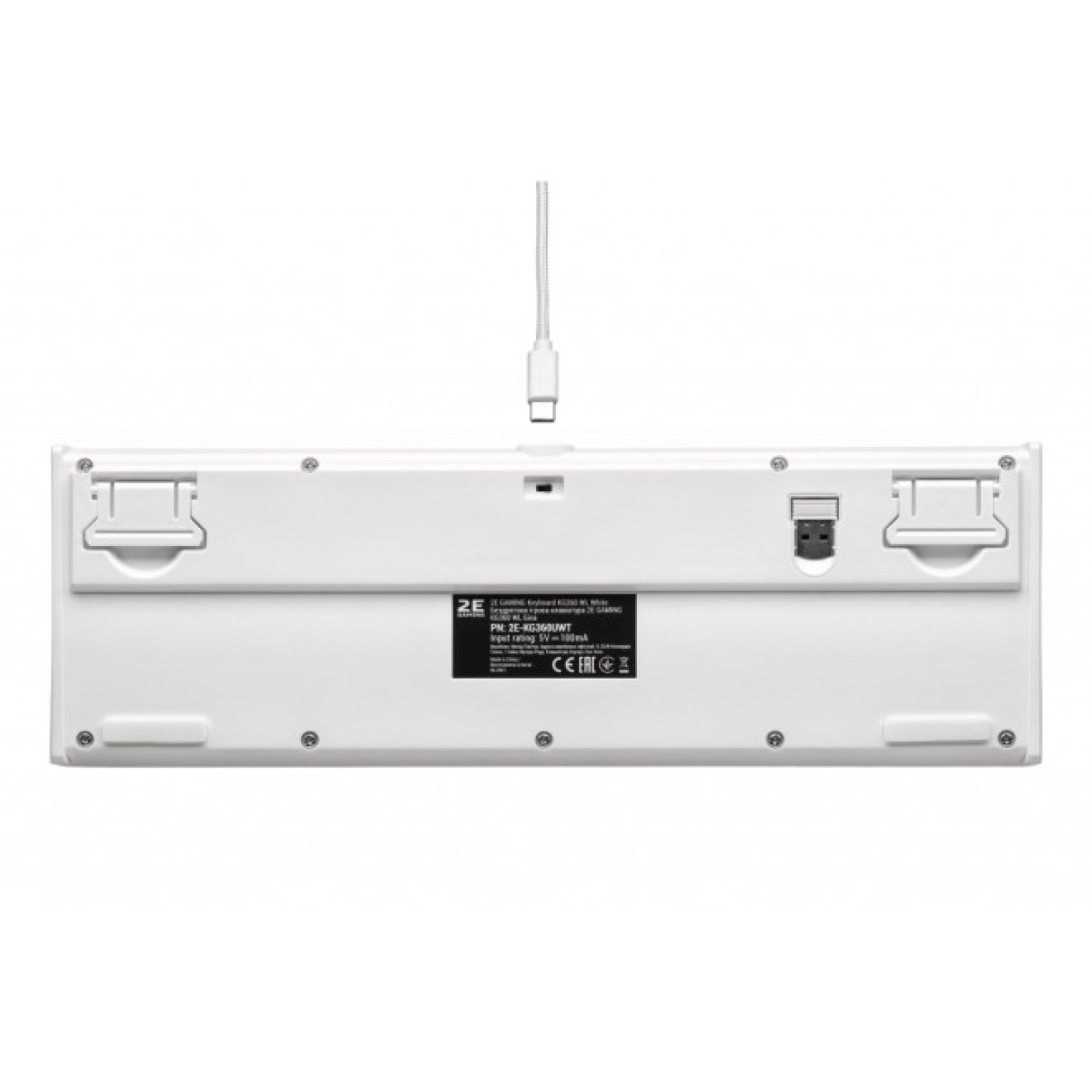 Клавіатура 2E GAMING KG360 RGB 68key Wireless White (2E-KG360UWT) 98_98.jpg - фото 4