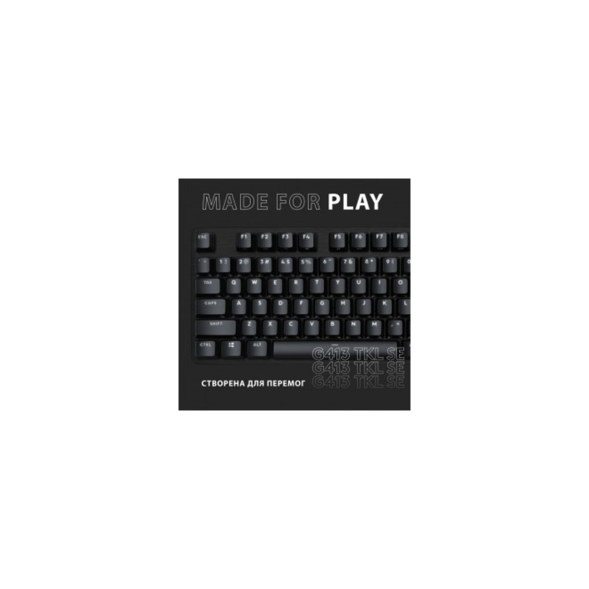 Клавиатура Logitech G413 TKL SE Mechanical Tactile Switch USB UA Black (920-010446) 98_98.jpg - фото 3