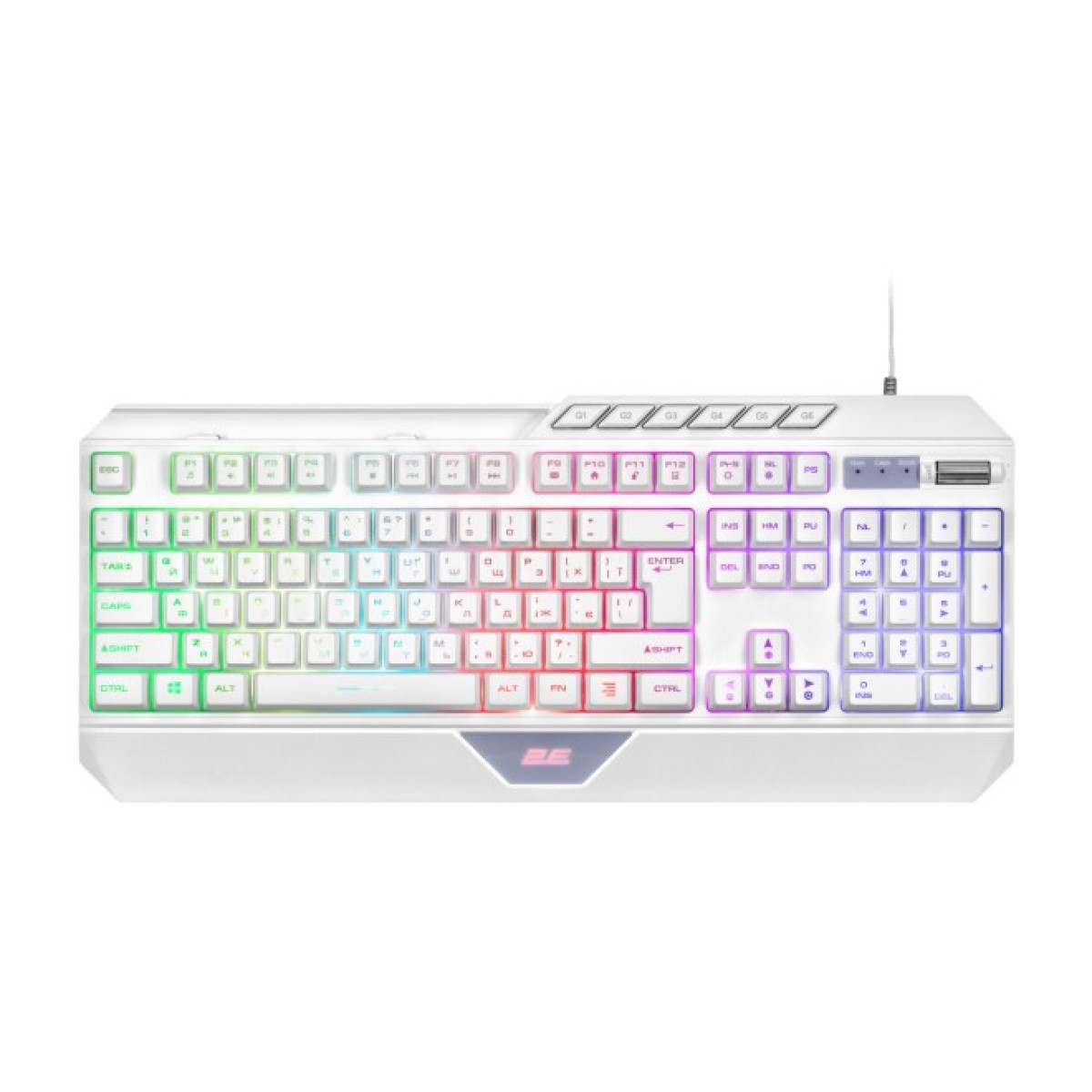 Клавіатура 2E Gaming KG315 RGB USB UA White (2E-KG315UWT) 256_256.jpg