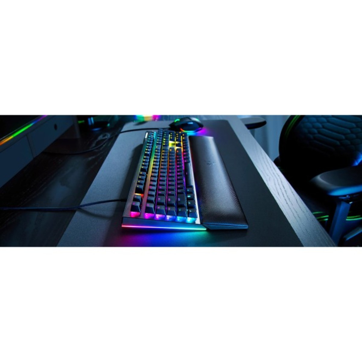 Клавіатура Razer BlackWidow V4 Green Switch USB RU Black (RZ03-04690100-R3M1) 98_98.jpg - фото 5