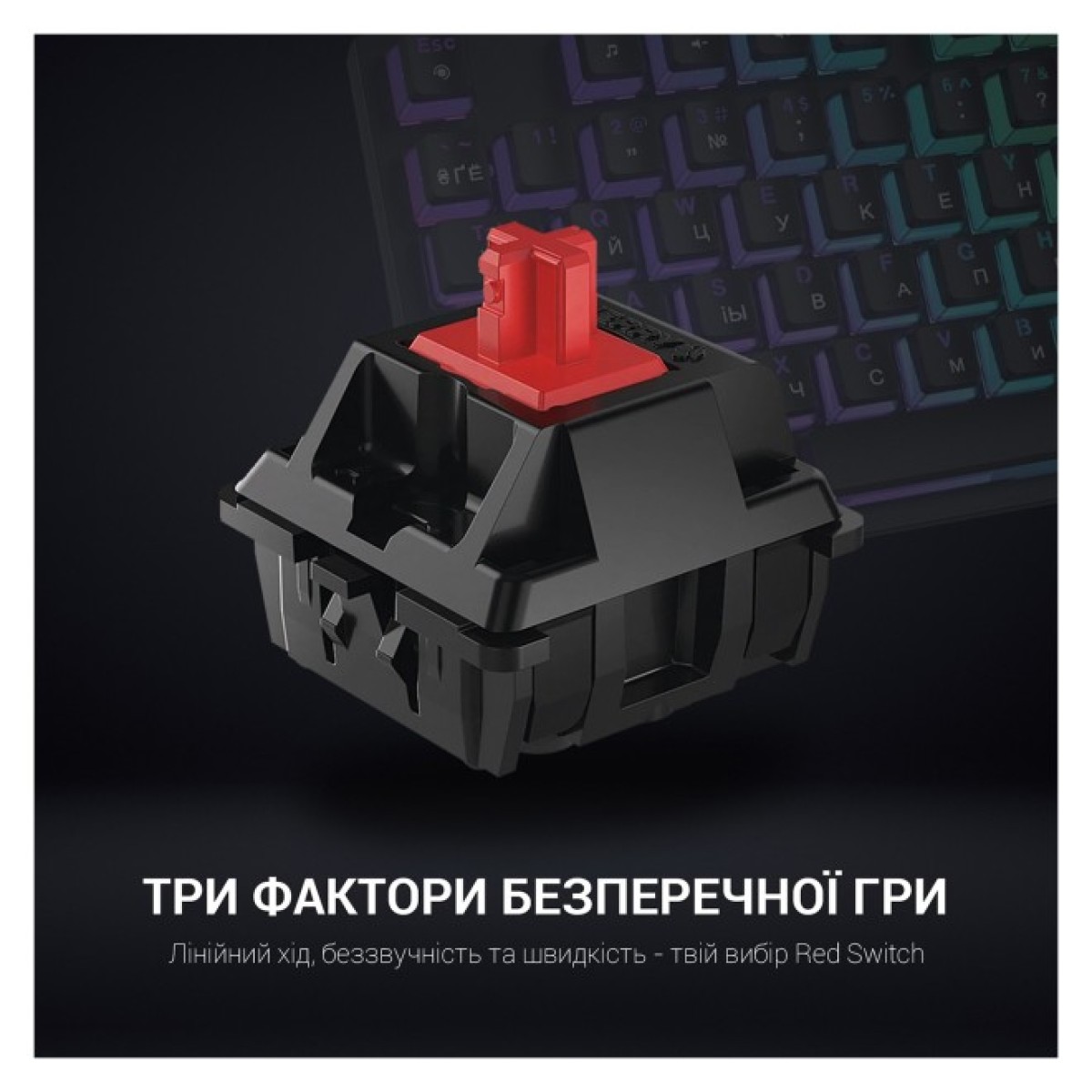 Клавіатура GamePro MK85R Red Switch RGB USB Black (MK85R) 98_98.jpg - фото 3