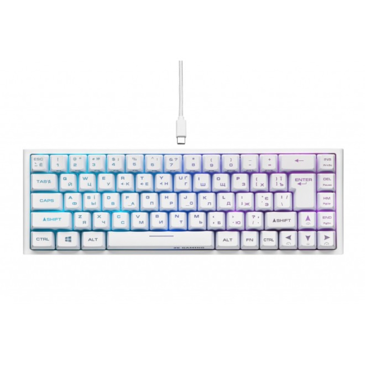 Клавіатура 2E GAMING KG360 RGB 68key Wireless White (2E-KG360UWT) 98_98.jpg - фото 11