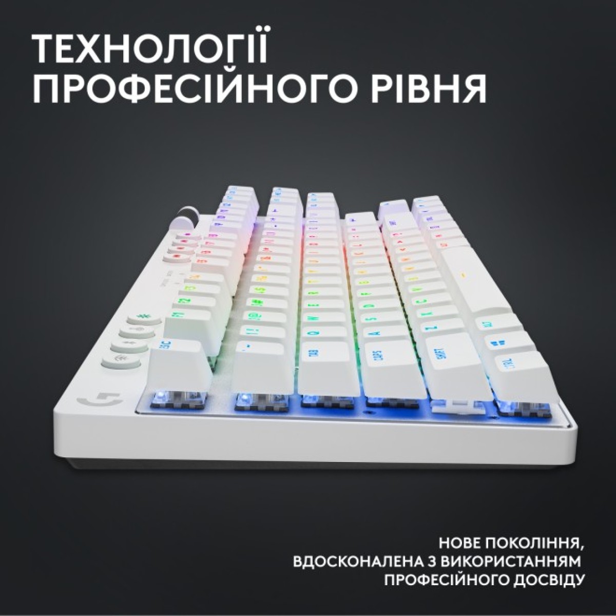 Клавіатура Logitech G PRO X TKL Lightspeed Tactile USB UA White (920-012148) 98_98.jpg - фото 6