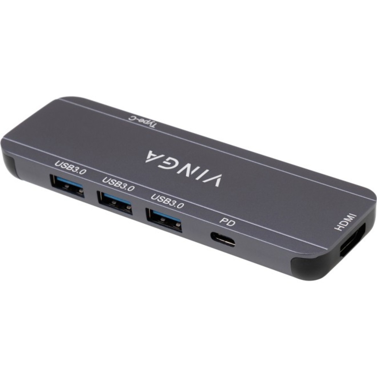 Концентратор Vinga USB-C 3.1 to HDMI+3xUSB3.0+PD100W+USB-C foldable cable (VHYC6FC) 98_98.jpg - фото 3