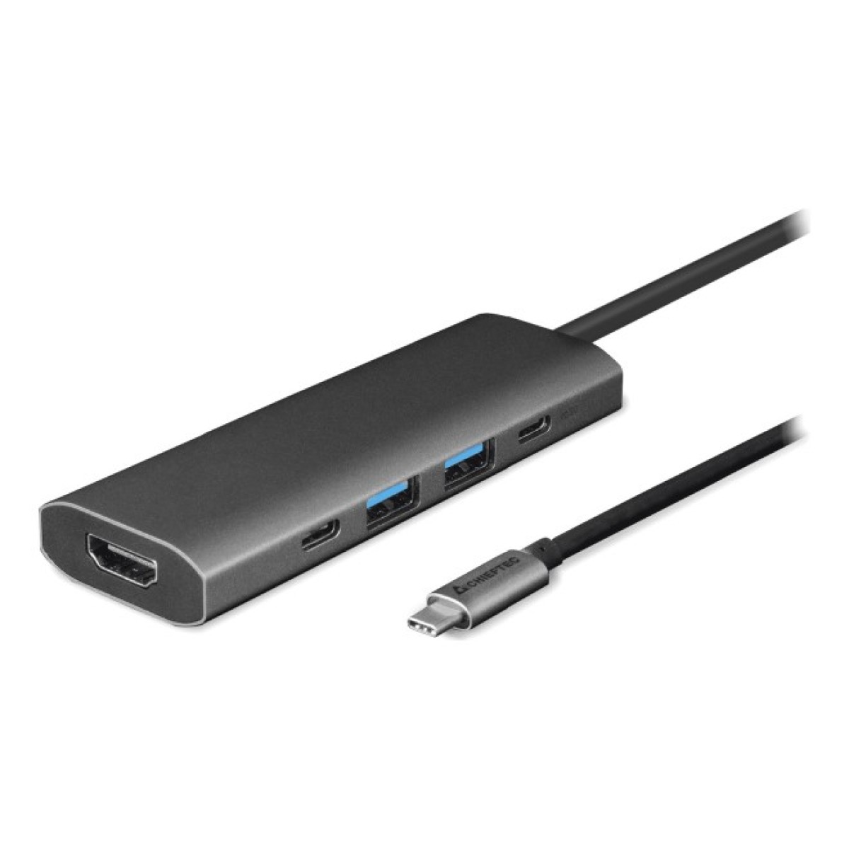 Концентратор Chieftec USB3.2 Type-C to HDMI/USB 3.2x2/USB-C/PD 80W 5-in-1 DSC-502 (DSC-502) 98_98.jpg - фото 1