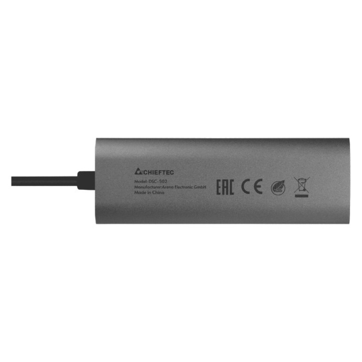 Концентратор Chieftec USB3.2 Type-C to HDMI/USB 3.2x2/USB-C/PD 80W 5-in-1 DSC-502 (DSC-502) 98_98.jpg - фото 4