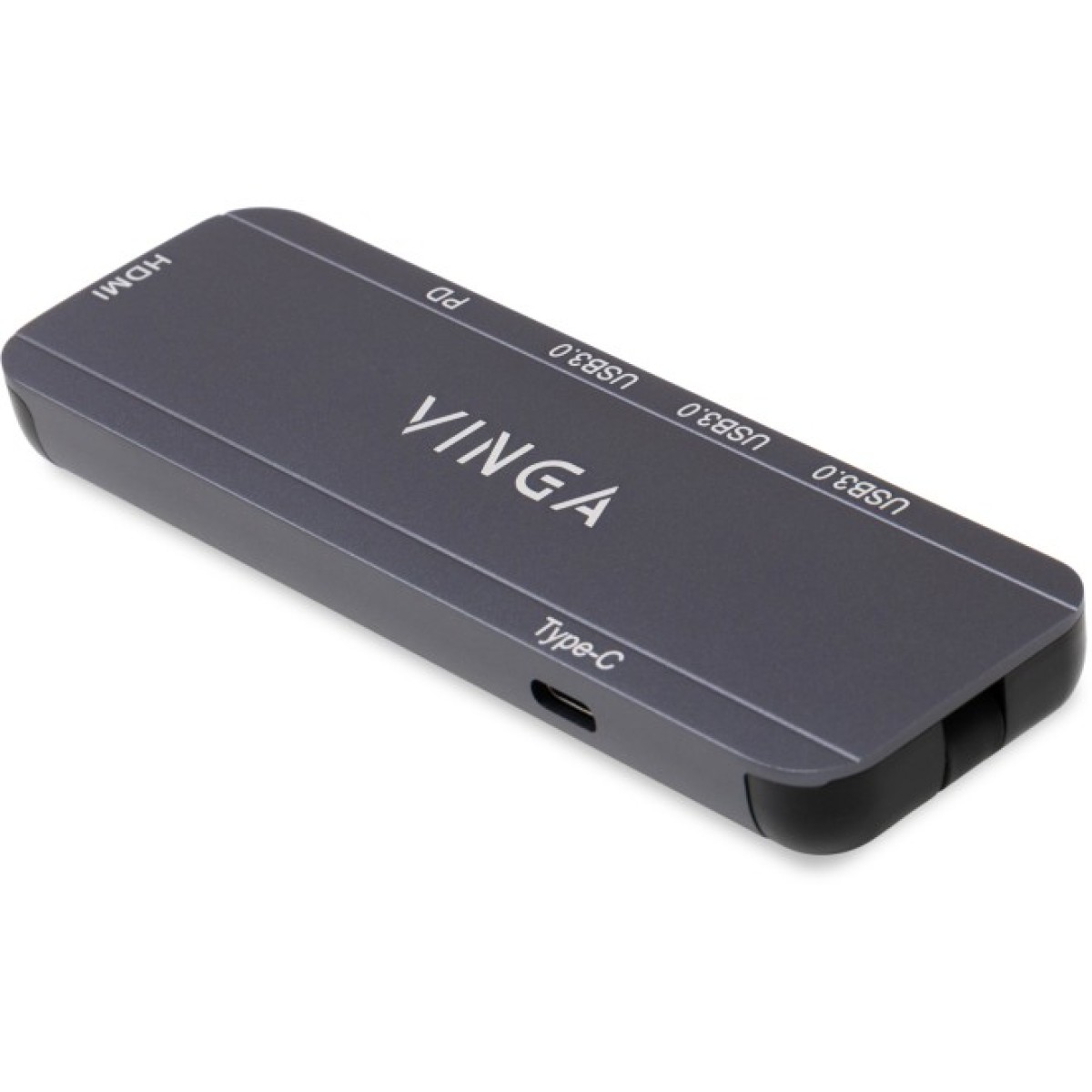 Концентратор Vinga USB-C 3.1 to HDMI+3xUSB3.0+PD100W+USB-C foldable cable (VHYC6FC) 98_98.jpg - фото 8