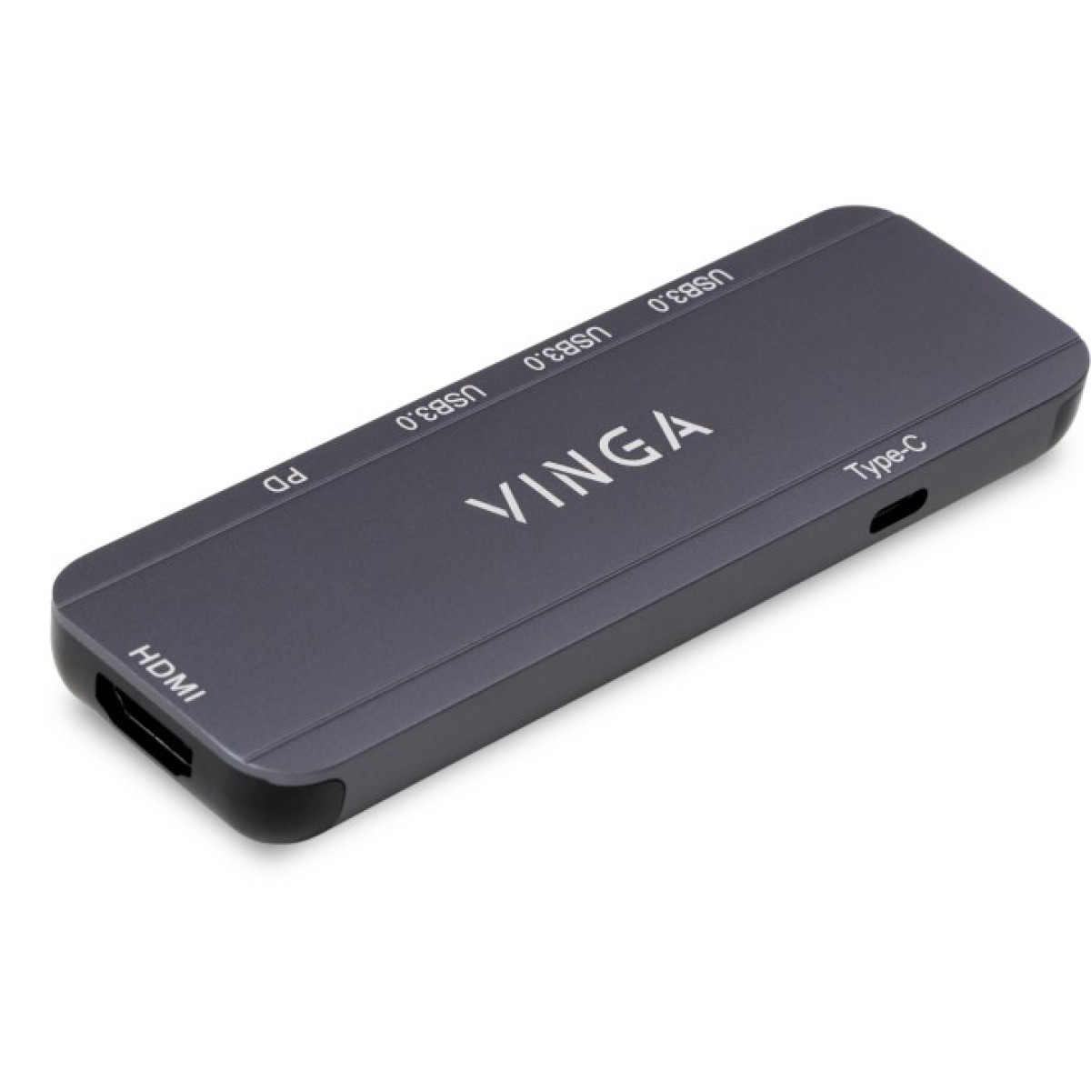 Концентратор Vinga USB-C 3.1 to HDMI+3xUSB3.0+PD100W+USB-C foldable cable (VHYC6FC) 98_98.jpg - фото 9