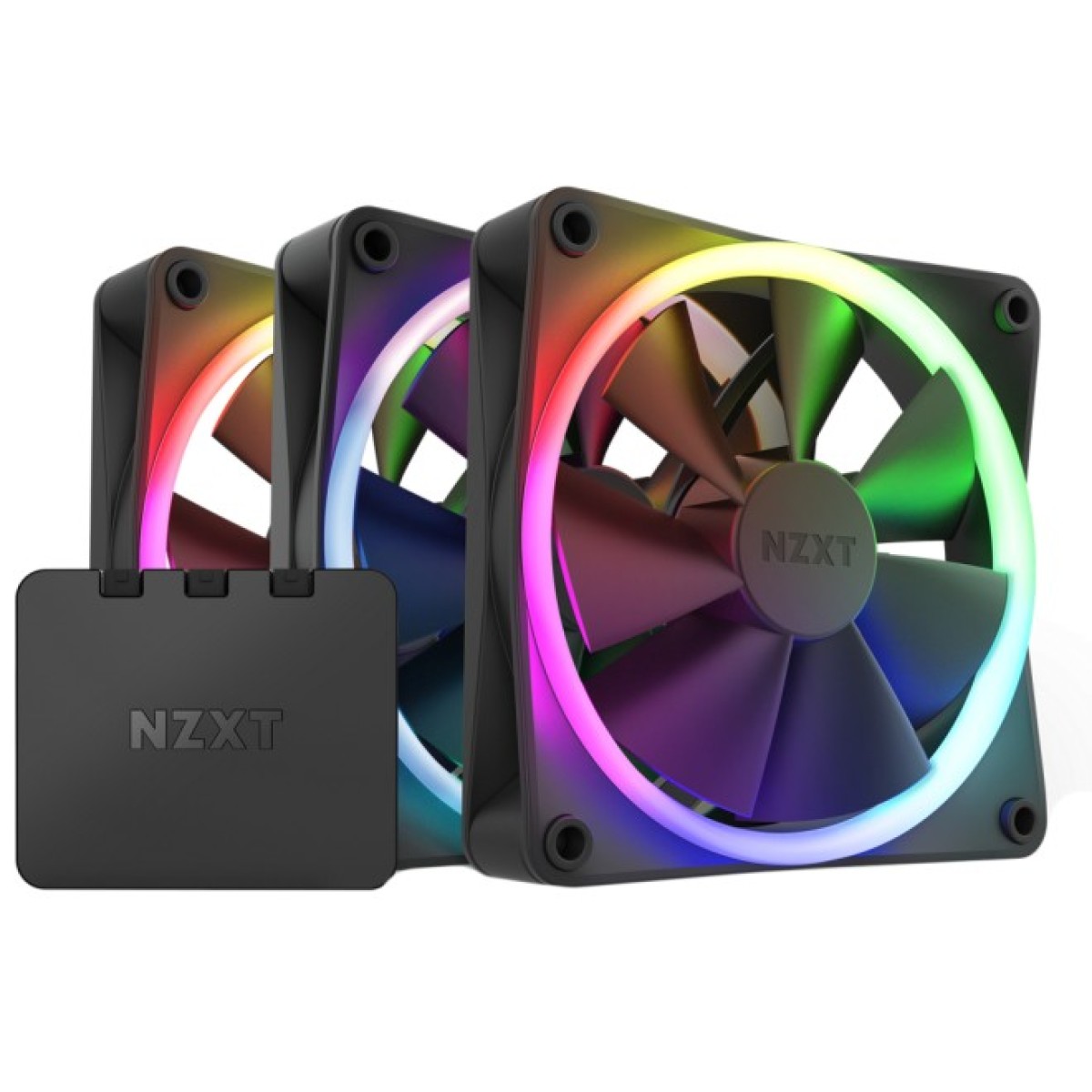 Кулер для корпуса NZXT F120RGB Triple (Black) (RF-R12TF-B1) 98_98.jpg - фото 1