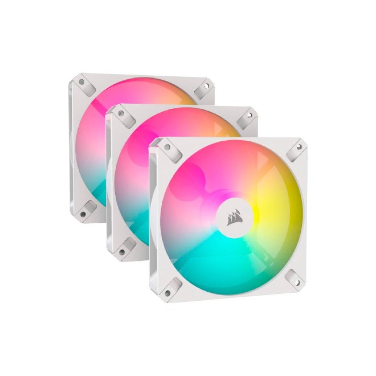 Кулер для корпуса Corsair iCUE AR120 Digital RGB 120mm PWM Fan Triple Pack White (CO-9050169-WW) 256_256.jpg