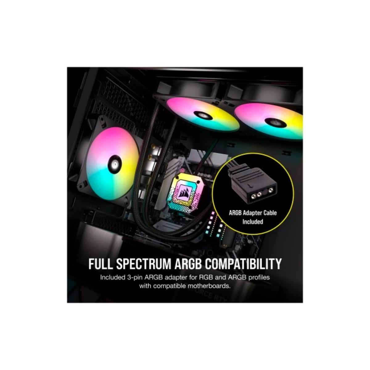 Кулер до корпусу Corsair iCUE AR120 Digital RGB 120mm PWM Fan Triple Pack Black (CO-9050167-WW) 98_98.jpg - фото 10